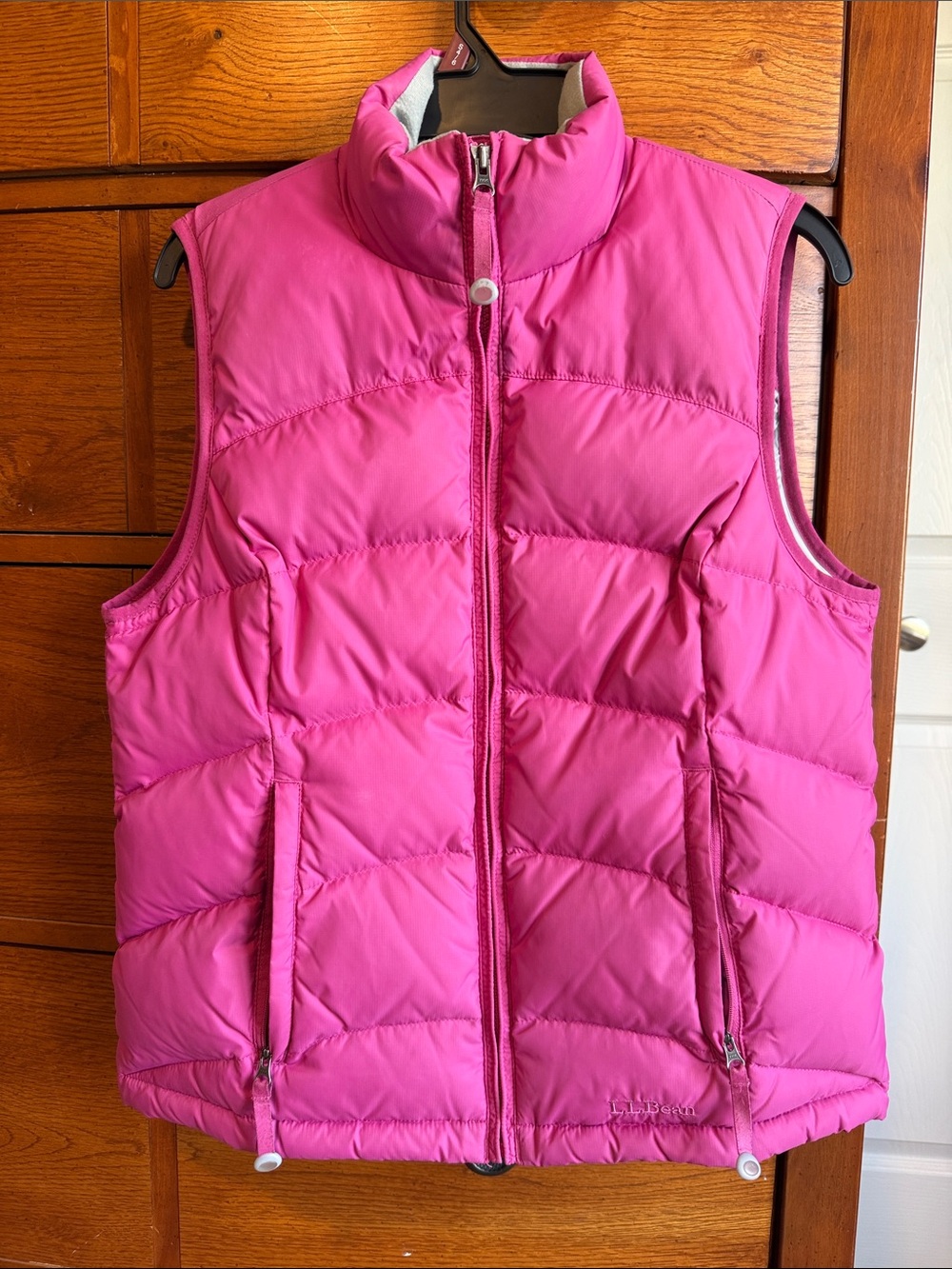L.L. Bean Pink Puffer Vest